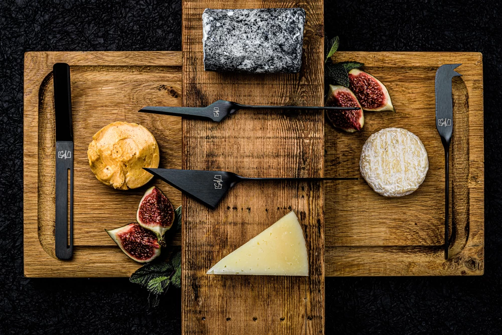 Laguiole Style De Vie Kaasmes En Botermes Zwart- 6 Stuks 3 Laguiole Style De Vie Kaasmes En Botermes Zwart- 6 Stuks - Afbeelding 3