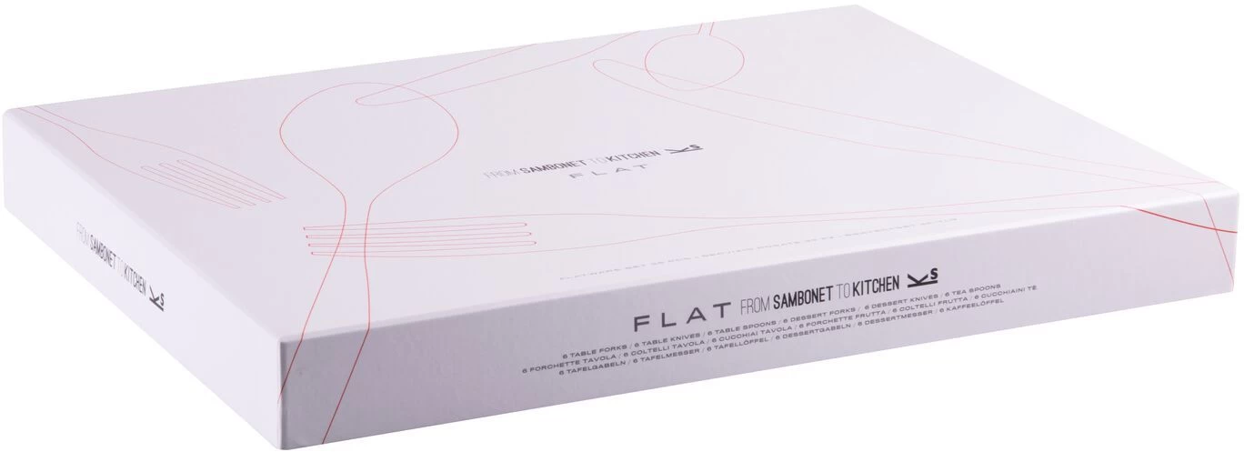 Sambonet Bestekset Flat - Champagne - 36 Delig / 6 Personen 4 Sambonet Bestekset Flat - Champagne - 36 Delig / 6 Personen - Afbeelding 4