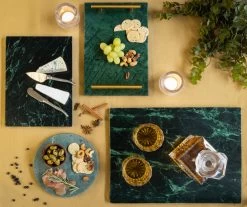 Jay Hill Snijplank / Serveerplank / Borrelplank Marmer - Groen - 29 X 21 Cm -Keukenbenodigdheden Winkel Serveerplank Groen 6