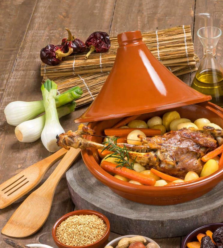 Cookinglife Tajine Regas - Aardewerk - Terracotta - ø 32 Cm / 3 Liter 6 Cookinglife Tajine Regas - Aardewerk - Terracotta - ø 32 Cm / 3 Liter - Afbeelding 6