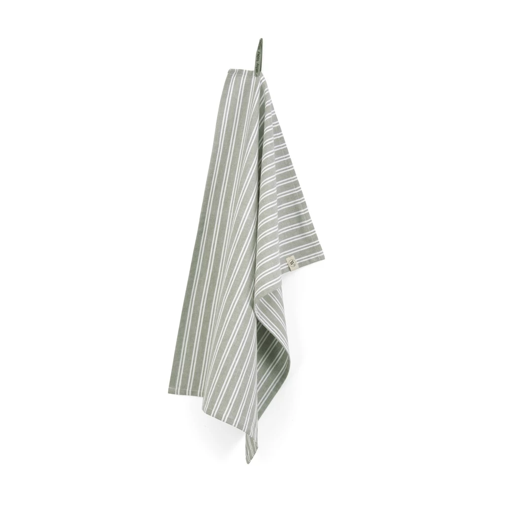 Walra Theedoek Stripes Legergroen 50 X 70 Cm 1 Walra Theedoek Stripes Legergroen 50 X 70 Cm