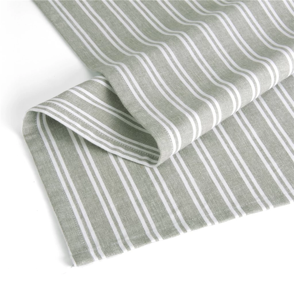 Walra Theedoek Stripes Legergroen 50 X 70 Cm 2 Walra Theedoek Stripes Legergroen 50 X 70 Cm - Afbeelding 2