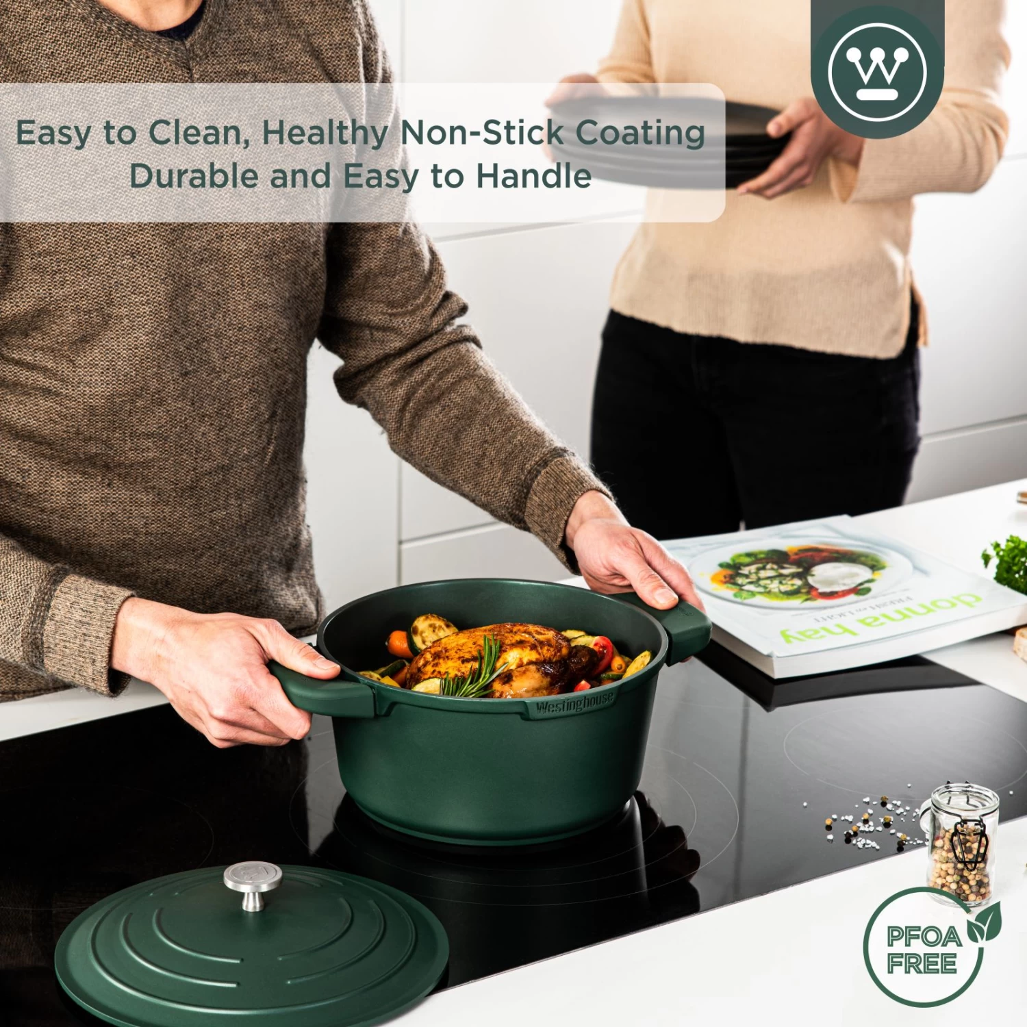 Westinghouse Braadpan Performance - Gracious Green - ø 24 Cm / 4.5 Liter 3 Westinghouse Braadpan Performance - Gracious Green - ø 24 Cm / 4.5 Liter - Afbeelding 3