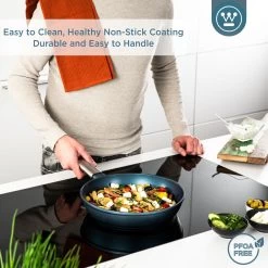 Westinghouse Koekenpan Performance - Bravery Blue - ø 24 Cm - Standaard Anti-aanbaklaag -Keukenbenodigdheden Winkel WCFP0095024BL 4