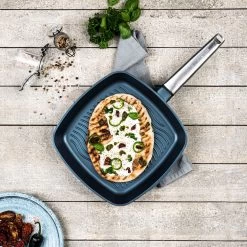 Westinghouse Grillpan Performance - Bravery Blue - 28 X 28 Cm - Standaard Anti-aanbaklaag -Keukenbenodigdheden Winkel WCFP0095G28BL 10