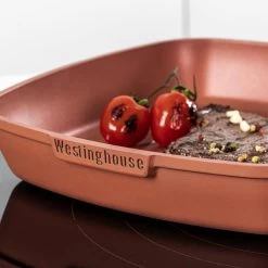Westinghouse Grillpan Performance - Rebel Red - 28 X 28 Cm - Standaard Anti-aanbaklaag -Keukenbenodigdheden Winkel WCFP0095G28OR 9