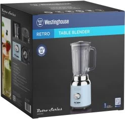 Westinghouse Blender Retro Collections - Blauw - 1.5 Liter - WKBE221BU 5 Westinghouse Blender Retro Collections - Blauw - 1.5 Liter - WKBE221BU -Keukenbenodigdheden Winkel WKBE221BU Table Blender BOX