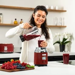 Westinghouse Blender Retro Collections - Cranberry Red - 1.5 Liter - WKBE221RD 15 Westinghouse Blender Retro Collections - Cranberry Red - 1.5 Liter - WKBE221RD -Keukenbenodigdheden Winkel WKBE221RD Retro Table Blender 6