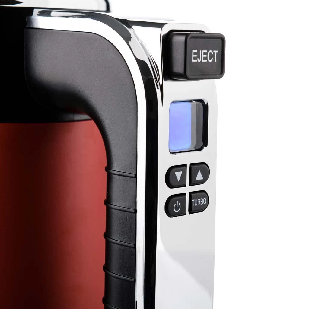 Westinghouse Handmixer Retro Collections - 6 Standen - Cranberry Red - WKHM250RD 4 Westinghouse Handmixer Retro Collections - 6 Standen - Cranberry Red - WKHM250RD - Afbeelding 4