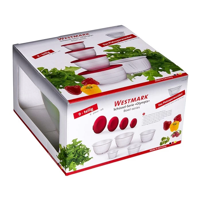 Westmark Slakommenset Wit 9-Delig 2 Westmark Slakommenset Wit 9-Delig - Afbeelding 2