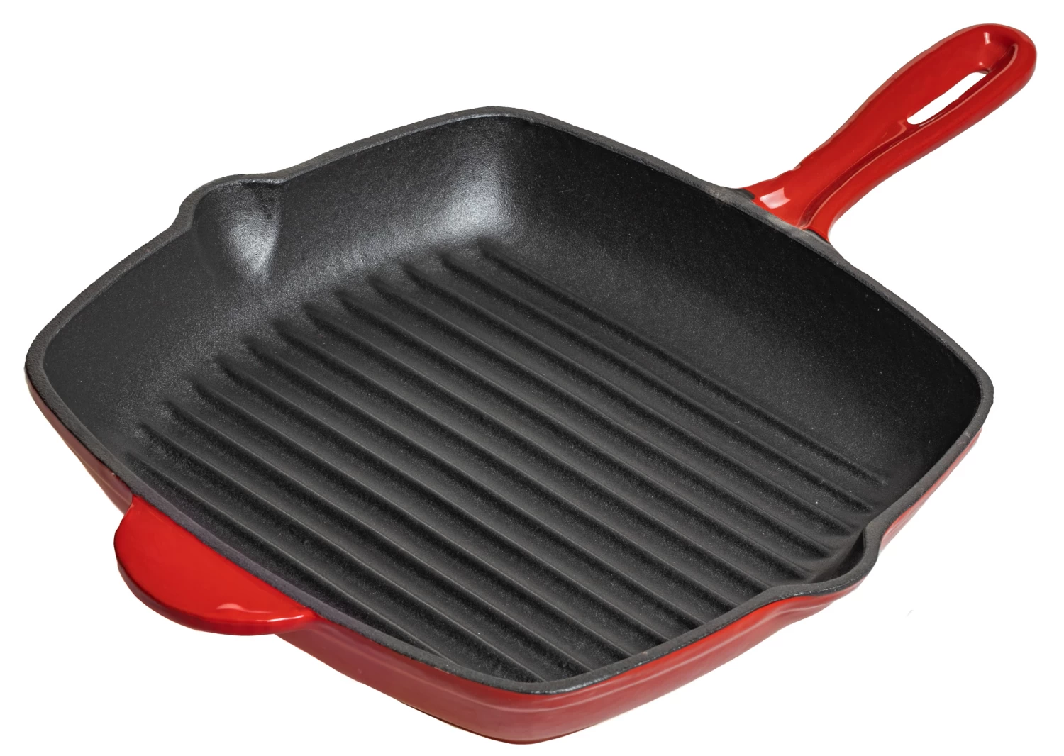 Blackwell Grillpan - Gietijzer - Rood - 27 X 27 Cm - Zonder Anti-aanbaklaag 1 Blackwell Grillpan - Gietijzer - Rood - 27 X 27 Cm - Zonder Anti-aanbaklaag