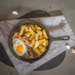 Blackwell Koekenpan - Gietijzer - ø 25 Cm - Zonder Anti-aanbaklaag -Keukenbenodigdheden Winkel jh gietijzer 002 7