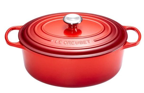 Le Creuset Braadpan Signature - Ovaal - Kersenrood - ø 33 Cm / 7.5 Liter 1 Le Creuset Braadpan Signature - Ovaal - Kersenrood - ø 33 Cm / 7.5 Liter