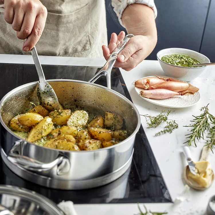 Demeyere Hapjespan Atlantis 7 - ø 28 Cm / 4.8 Liter + Deksel 2 Demeyere Hapjespan Atlantis 7 - ø 28 Cm / 4.8 Liter + Deksel - Afbeelding 2