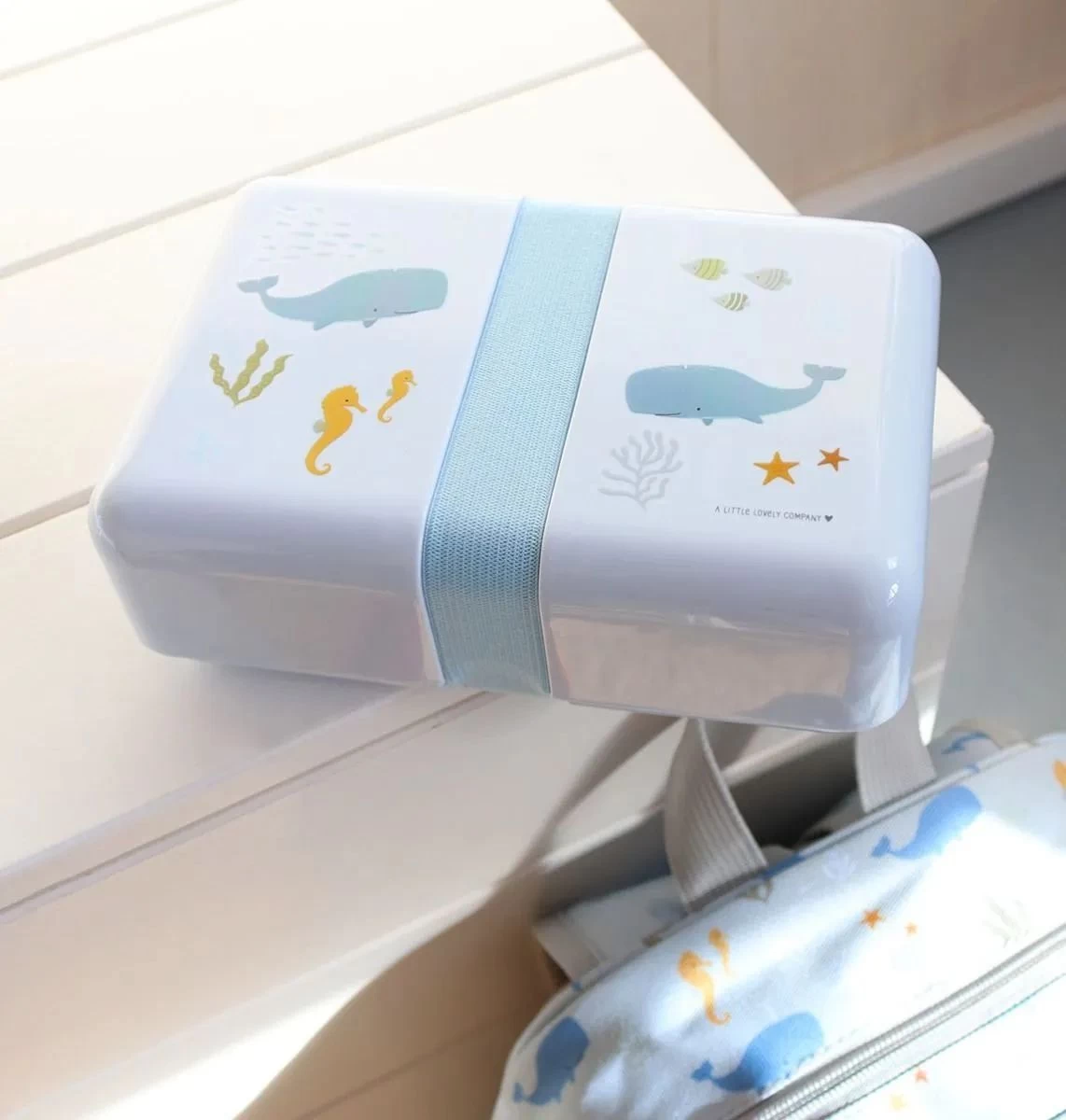 A Little Lovely Company Lunchbox - Oceaan 2 A Little Lovely Company Lunchbox - Oceaan - Afbeelding 2
