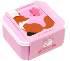 A Little Lovely Company Lunchset - Bosvriendjes -Keukenbenodigdheden Winkel sbsefo27 lr 8 lunch and snack box set forest friends