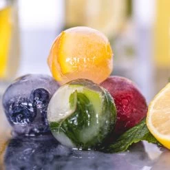 Sareva IJsblokjesvorm - 6 Ronde Ijsbollen - Siliconen - Easy Release - Herbruikbaar -Keukenbenodigdheden Winkel sereva ijs sfeer 37