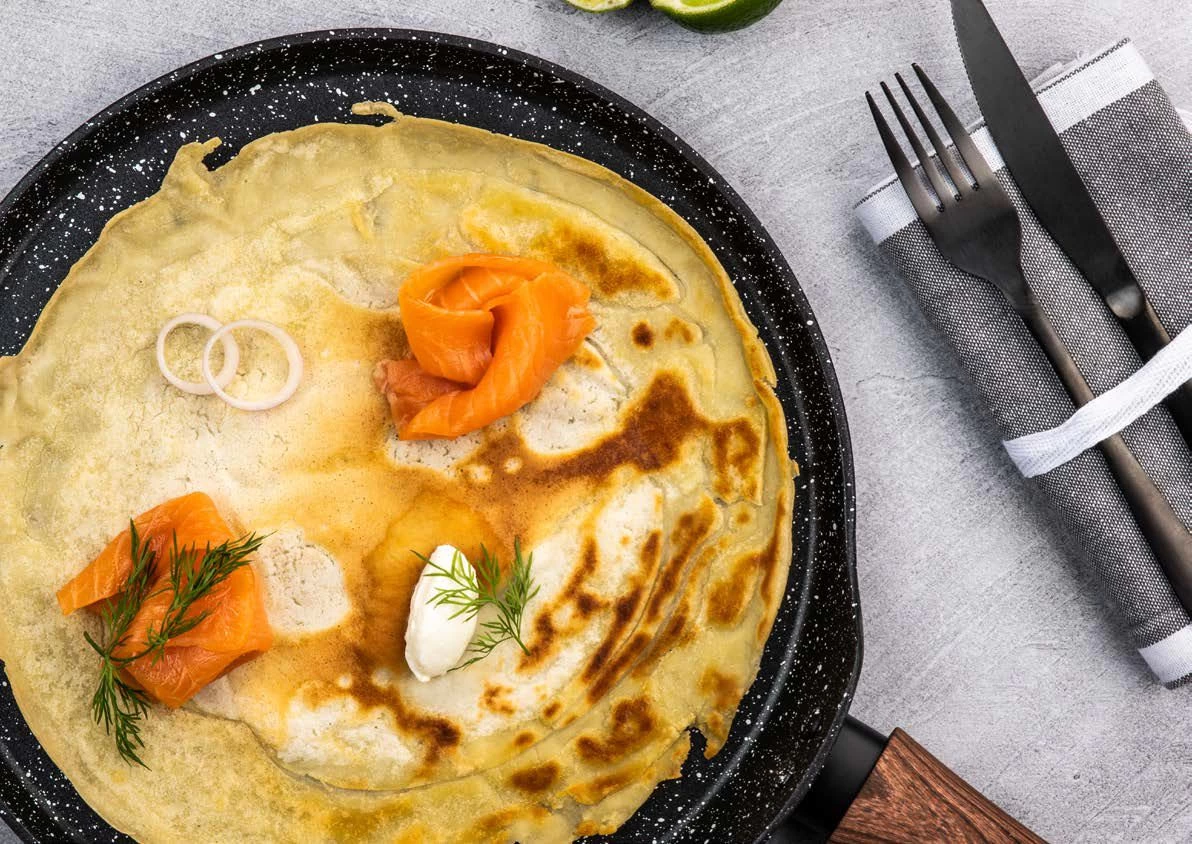 Westinghouse Pannenkoekenpan Marble Wood - ø 28 Cm 3 Westinghouse Pannenkoekenpan Marble Wood - ø 28 Cm - Afbeelding 3