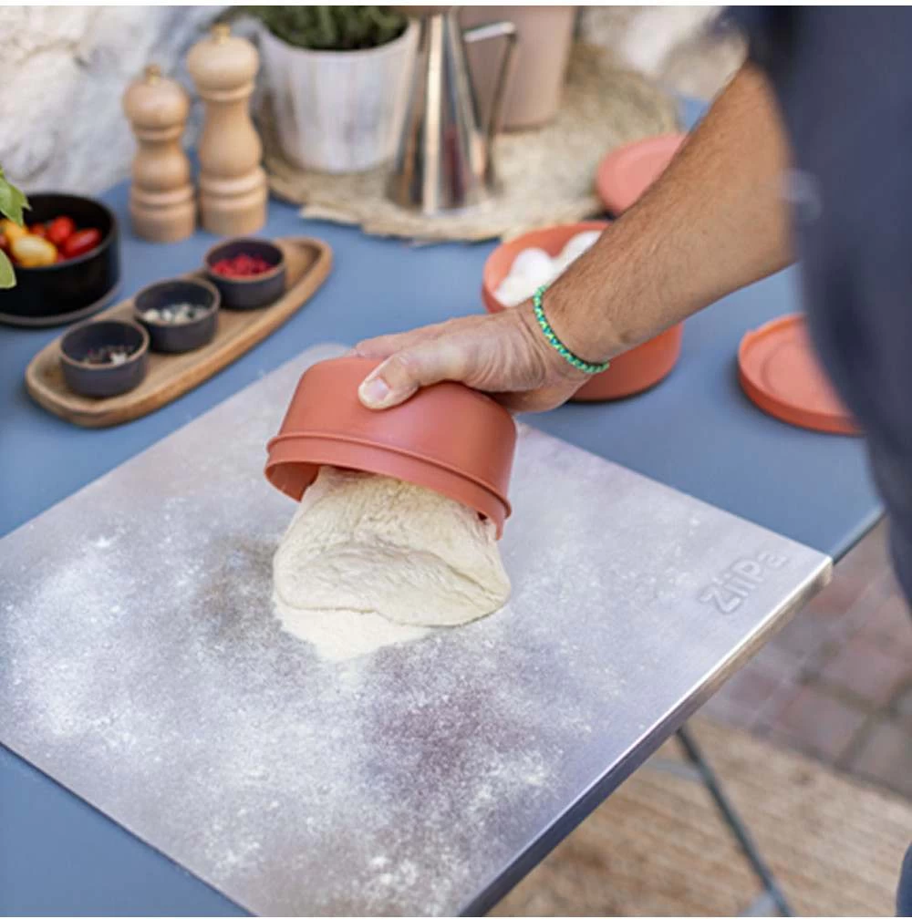 ZiiPa Pizzadeeg Doos - ø 16 Cm / 250 Gram - Terracotta - 6 Stuks 3 ZiiPa Pizzadeeg Doos - ø 16 Cm / 250 Gram - Terracotta - 6 Stuks - Afbeelding 3