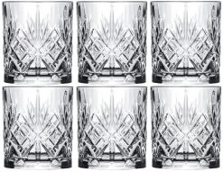 Cookinglife Whiskey Glazen / Cocktailglazen / Waterglazen Moy - 340 Ml - 6 Stuks