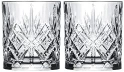 Cookinglife Whiskey Glazen / Cocktailglazen / Waterglazen Moy - 340 Ml - 2 Stuks