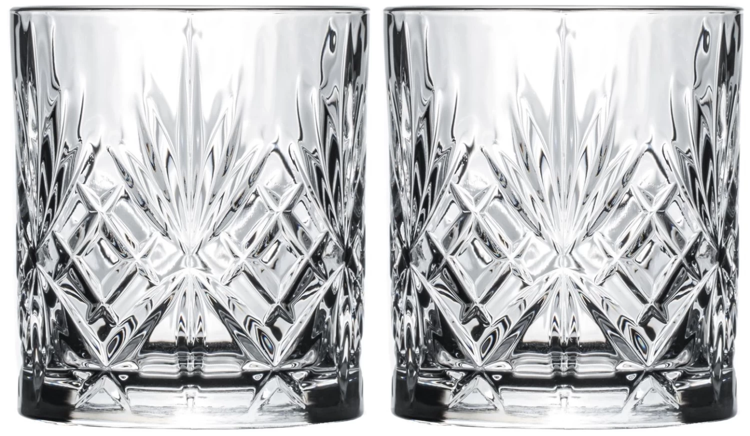 Cookinglife Whiskey Glazen / Cocktailglazen / Waterglazen Moy - 340 Ml - 2 Stuks 1 Cookinglife Whiskey Glazen / Cocktailglazen / Waterglazen Moy - 340 Ml - 2 Stuks